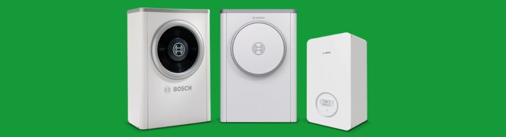 Energy-efficient Bosch washing machines and dryer for sustainable laundry solutions.