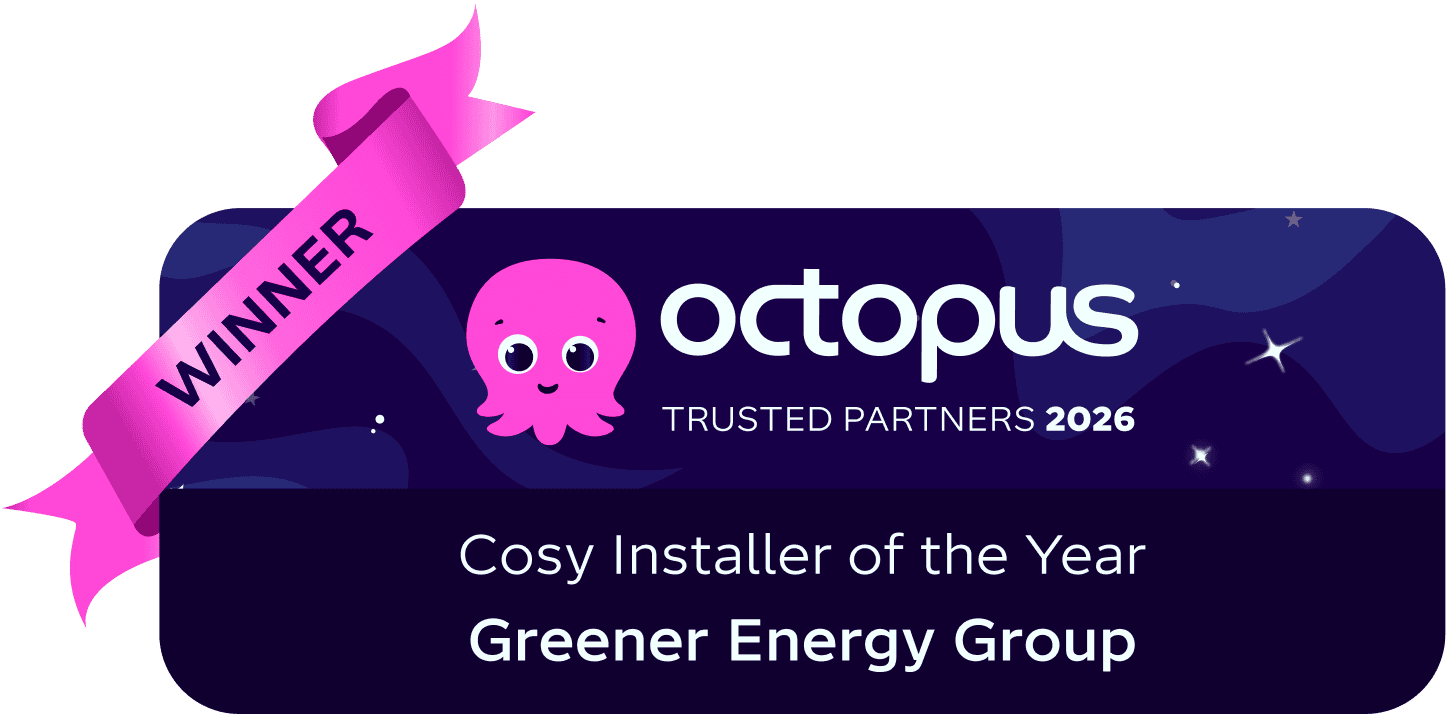 Octopus Trusted Partner Awards 2026 - Cosy Installer of the Year - Greener Energy Group